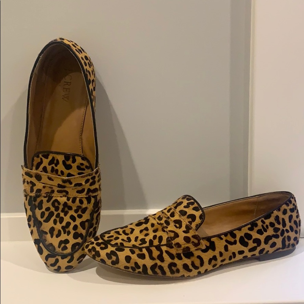 J. Crew cheetah loafers size 8.5